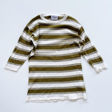 Load image into Gallery viewer, Grown Organic Cotton Lightweight Knit Dress Green Stripes (5y)
