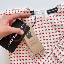 Load image into Gallery viewer, Rock Your Baby Organic Cotton Dress Red Hearts NEW (12-18m)
