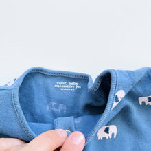 Load image into Gallery viewer, Next Onesie Blue Elephants (0-3m)
