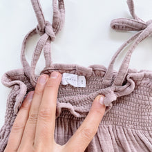 Load image into Gallery viewer, Jamie Kay Organic Muslin Overalls Berry Tea (2y)
