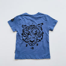 Load image into Gallery viewer, Band of Boys Tiger Tee Blue NEW (2y)
