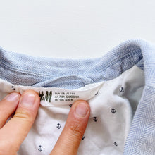 Load image into Gallery viewer, H&amp;M Light Blue Linen Jacket/ Blazer (7-8y)
