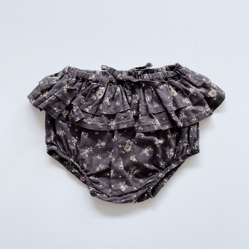 Jamie Kay Organic Frilly Bloomers Dark Floral (1y)