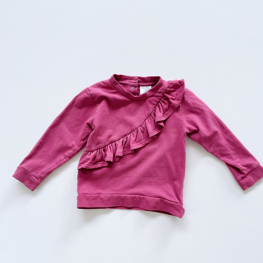Dimples Organic Jumper Berry Frill (3y)