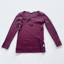 Load image into Gallery viewer, Jamie Kay Rib Henley L/S Top Plum (2y)
