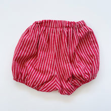 Load image into Gallery viewer, Child of Mine Linen Bloomers Red Stripes (6-12m)
