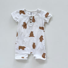 Load image into Gallery viewer, BABU Organic Bear Romper (6-12m)
