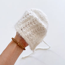 Load image into Gallery viewer, Gorgeous Mohair Bonnet Cream (3-6m)
