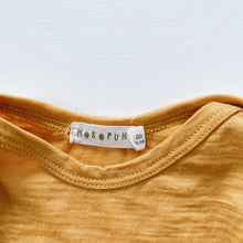 Load image into Gallery viewer, Mokopuna Merino L/S Bodysuit Mustard (3-6m)
