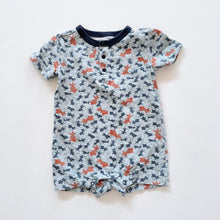 Load image into Gallery viewer, Tea Cotton Romper Fish (0-3m)
