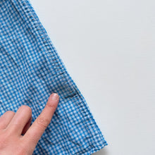 Load image into Gallery viewer, Handmade Blue Gingham Flares (1-2y)

