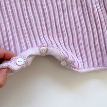 Load image into Gallery viewer, Illoura The Label Organic Knit L/S Romper Lilac Wash (6-12m)
