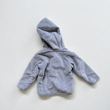 Load image into Gallery viewer, Steiff Cardigan Grey Velvet NEW (3-6m)
