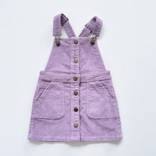 Load image into Gallery viewer, Jamie Kay Cord Pinafore Dress Purple (7y)
