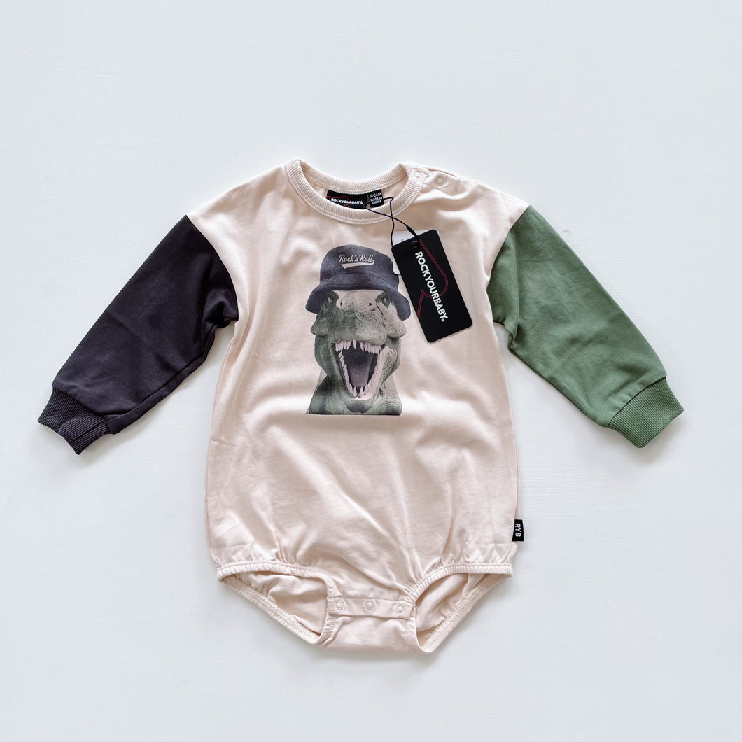 Rock Your Baby L/S Romper T-Rex NEW (18-24m)