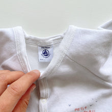 Load image into Gallery viewer, Petit Bateau Velvet All-In-One White (24m)
