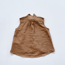 Load image into Gallery viewer, Lacey Lane Blouse Latte/ Dotted (3y)
