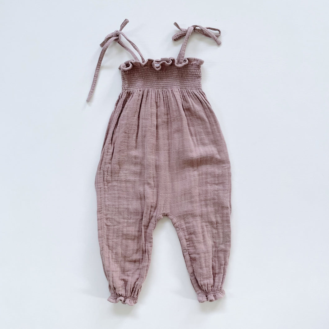 Jamie Kay Organic Muslin Overalls Berry Tea (2y)