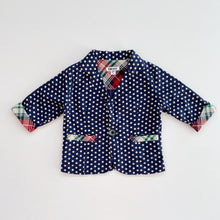 Load image into Gallery viewer, DKNY Blue Dotted Blazer Jacket (2y)
