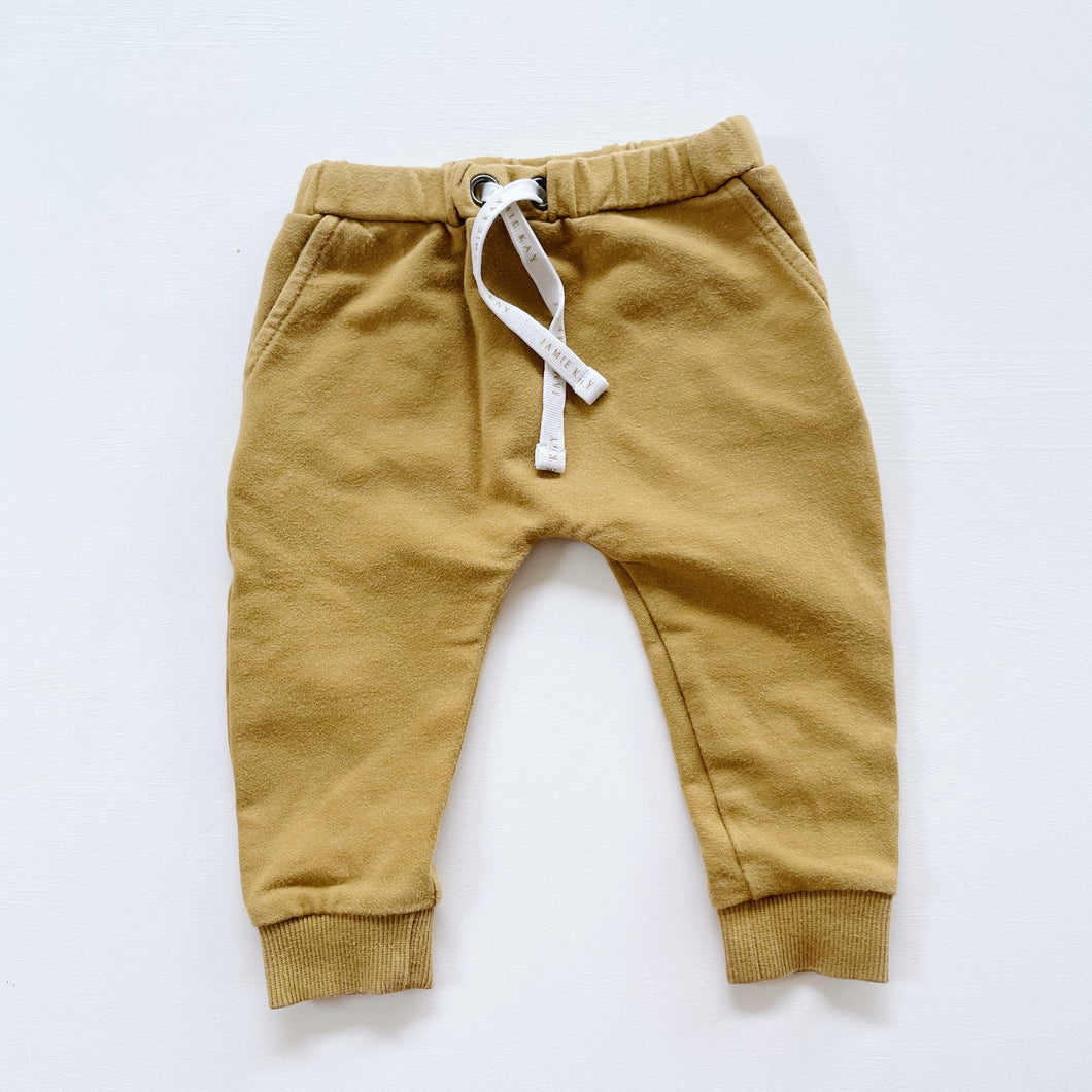 Jamie Kay Organic Trackies Mustard (3-6m)