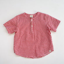 Load image into Gallery viewer, Nature Baby Red Gingham Top (2y)
