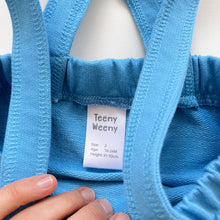 Load image into Gallery viewer, Teeny Weeny Blue Shortalls (2y)
