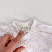 Load image into Gallery viewer, Nature Baby Organic Kimono Style All-In-One White (newborn)
