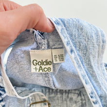 Load image into Gallery viewer, Goldie + Ace Acid Wash Denim Overalls (6-12m)
