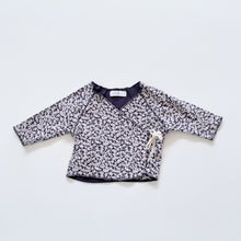 Load image into Gallery viewer, Jamie Kay Organic Kimono Top Navy Floral (0-3m)
