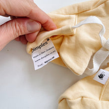 Load image into Gallery viewer, Dimples Organic Booties Yellow (6m/M)
