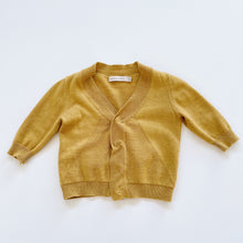 Load image into Gallery viewer, Carbon Soldier Yellow Cotton/Wool Cardigan (6-12m)

