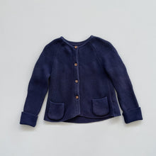 Load image into Gallery viewer, M&amp;S Cotton Knit Cardigan Navy (4y)
