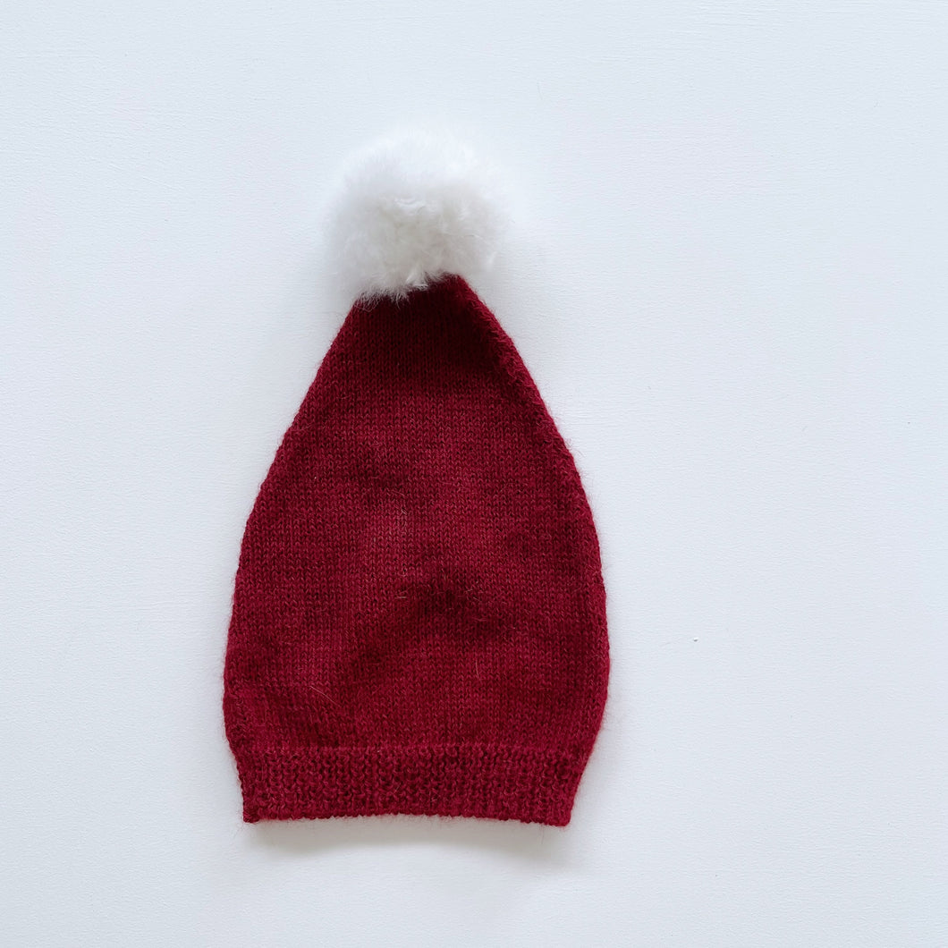 Little Red Pixie Merino Hat (0-3m)