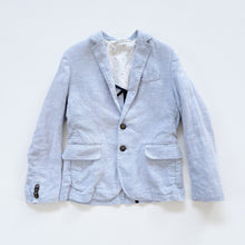 Load image into Gallery viewer, H&amp;M Light Blue Linen Jacket/ Blazer (7-8y)
