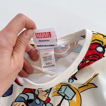 Load image into Gallery viewer, Marvel TM Beige/Colourful Characters T-Shirt (5y)
