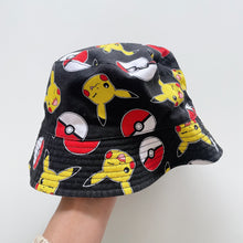 Load image into Gallery viewer, Pokemon Bucket Hat Black (7-10y)
