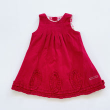 Load image into Gallery viewer, Vintage Run Scotty Run Dress Red (6-12m)
