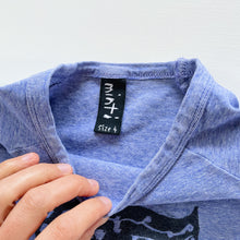 Load image into Gallery viewer, Minti Sneaky Wolf L/S T-Shirt Dress Blue (4y)
