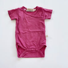 Load image into Gallery viewer, Mokopuna Merino Wool Bodysuit Pink (0-3m)
