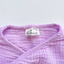 Load image into Gallery viewer, Peter Alexander Organic Muslin Kimono Romper Lilac (3-6m)
