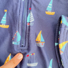 Load image into Gallery viewer, Nature Baby Swimsuit + Swim Hat Sails (2y)
