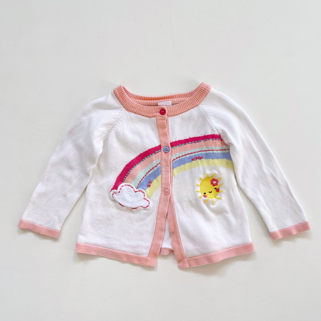 Teeny Weeny Cardigan Rainbow (12-18m)