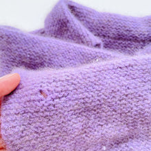 Load image into Gallery viewer, Purple Mohair Cardi Kindy (small flaw) (6-12m)
