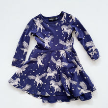 Load image into Gallery viewer, Rock Your Kid Dress Blue Pegasus (2y)
