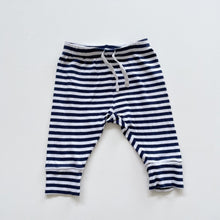 Load image into Gallery viewer, Baby Gap Stripe Pants Navy/White (3-6m)
