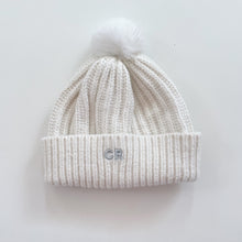 Load image into Gallery viewer, Country Road Knit Pom-Pom Beanie Cream (OS/~1-3y)
