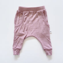 Load image into Gallery viewer, Dimples Merino Pants Purple Berry (0-3m)
