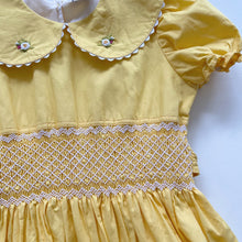 Load image into Gallery viewer, Gorgeous Rohans Smocked Dress Sunshine Yellow (7y)

