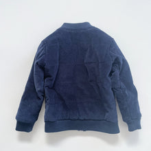 Load image into Gallery viewer, Milky Cord Bomber Jacket Navy (6y)
