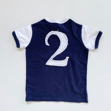 Load image into Gallery viewer, Ralph Lauren T-Shirt Navy /White Sleeves (4y)
